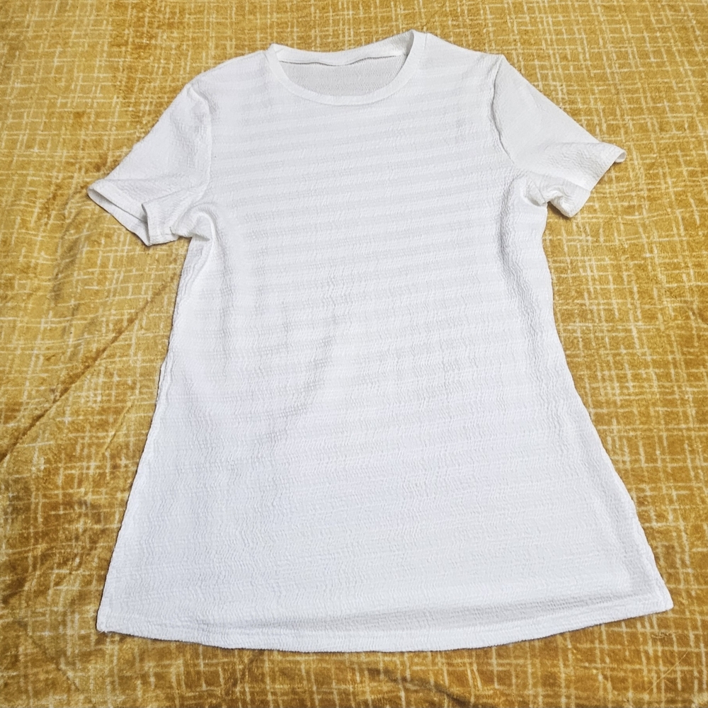 SHEIN Ivory Textured Blouse